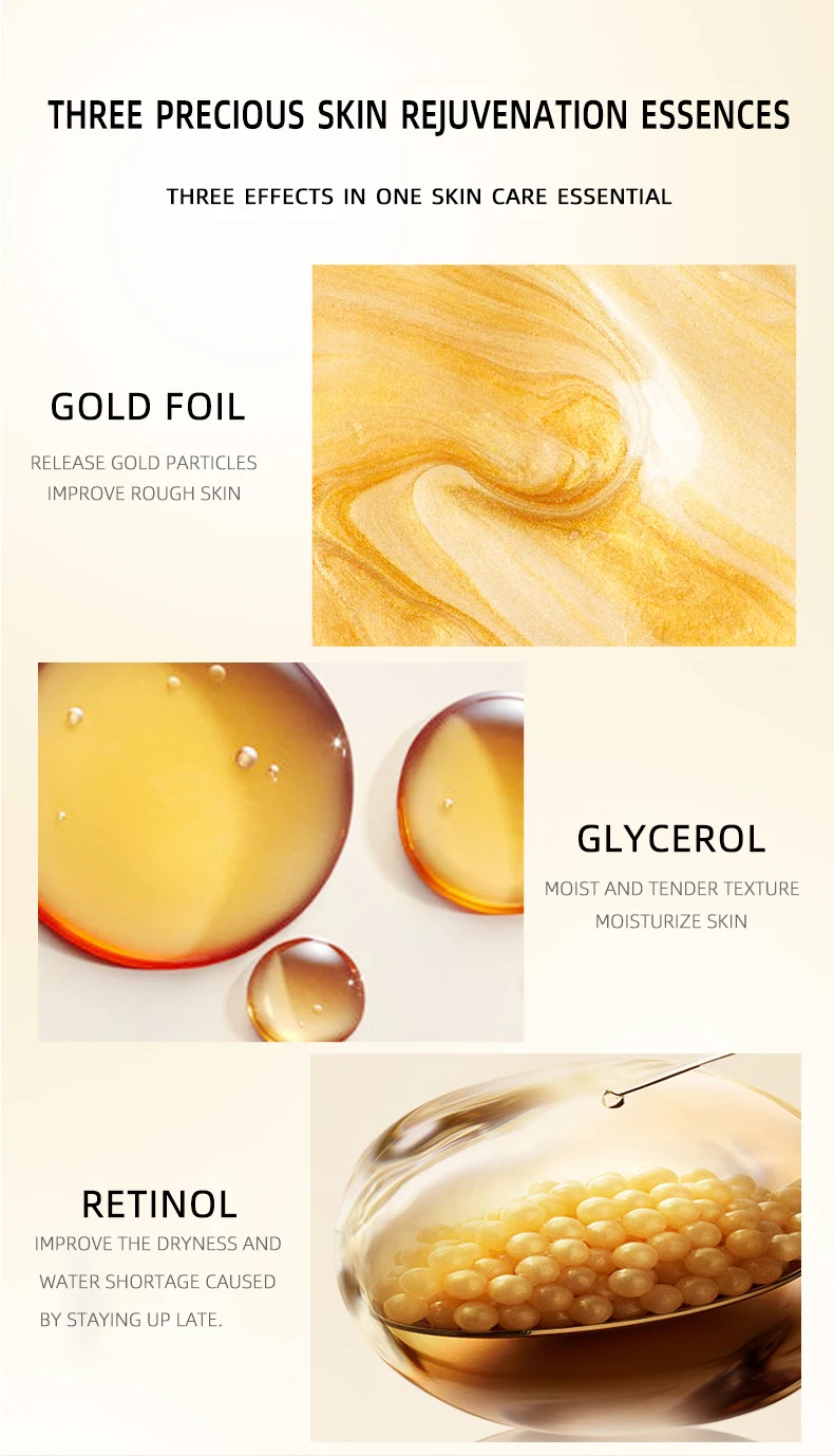 Retinol whitening hydrating facial masks gold peel off mask vitamin c face mask