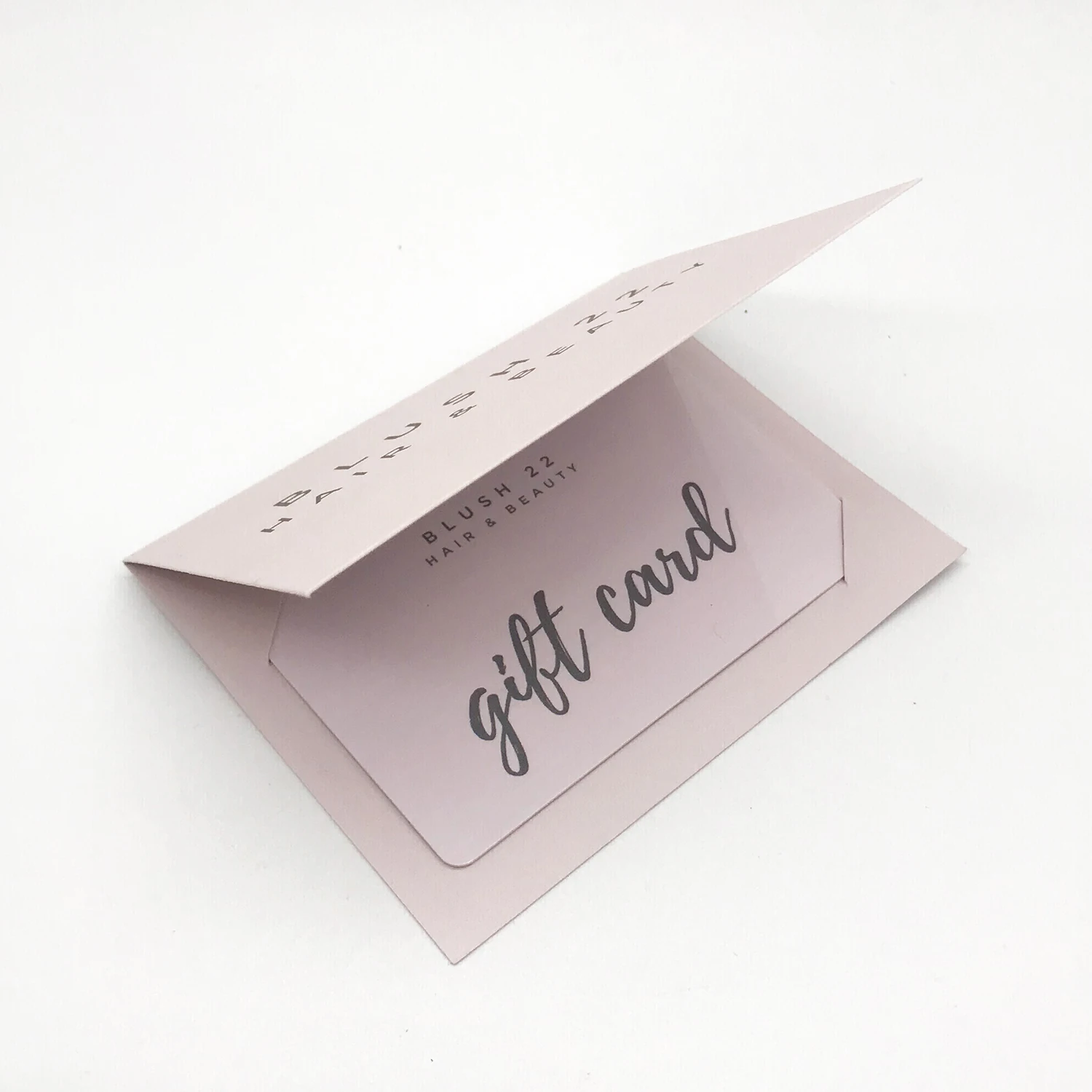 Customized PVC gift card with paper card holder