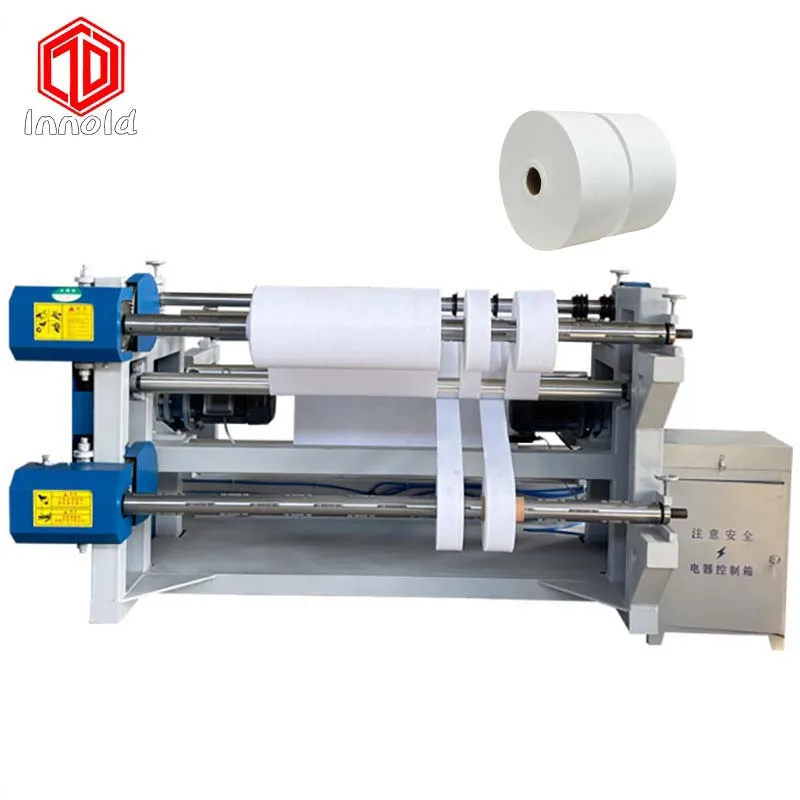 From China Jumbo Roll Slit Cutting Leather Cling Film Rewinding Slitting Machine
