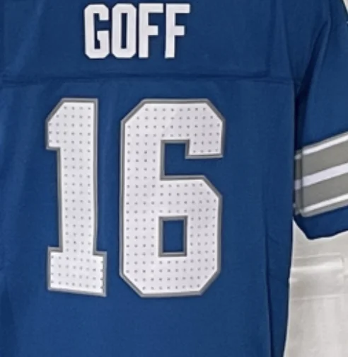 Best Quality #16 Jared Goff  American Football Jersey