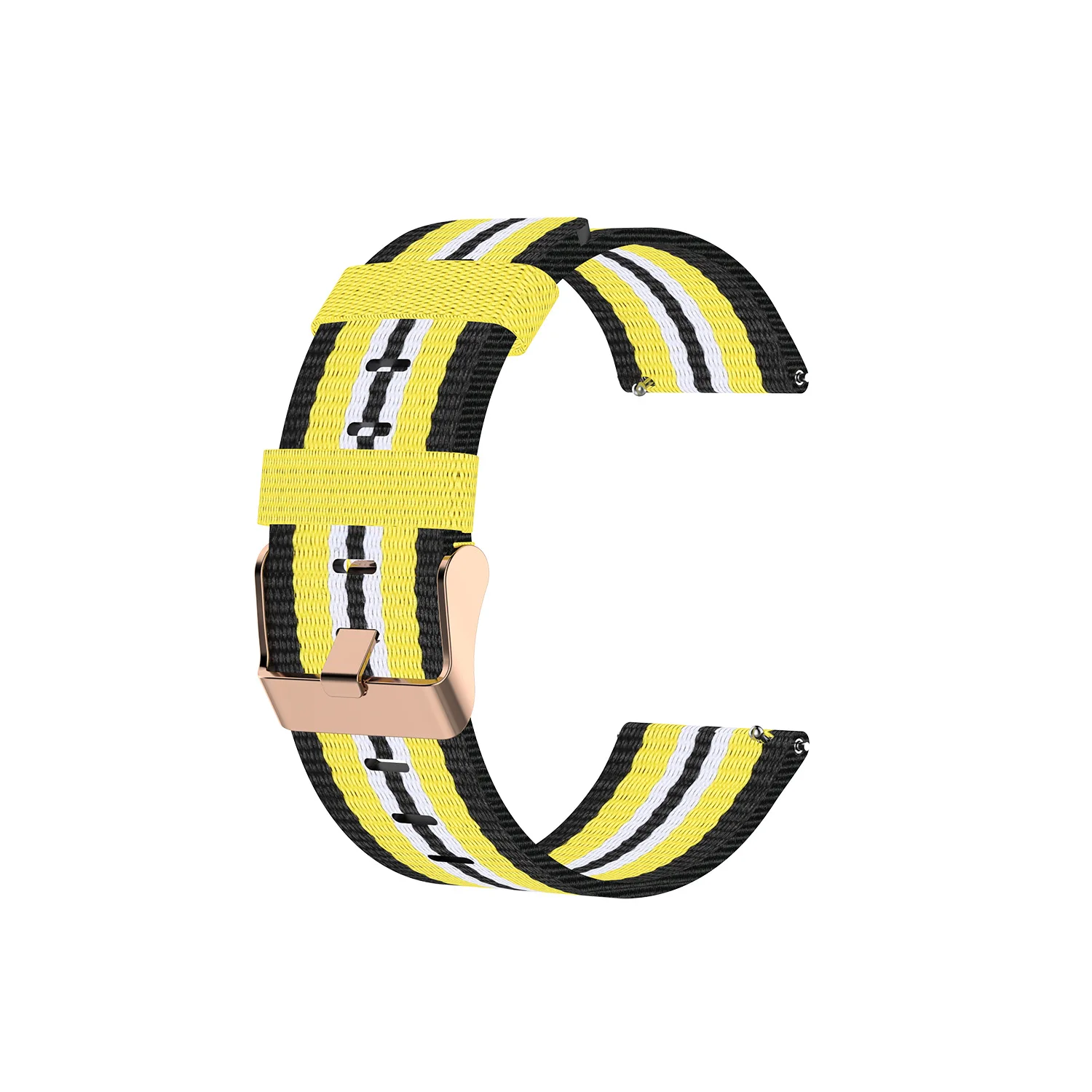 Qiman Nylon Canvas Color Striped Watch Band Strap for Huawei Honor Magic Watch Dream GT GT2 2 SE GS Pro 42mm 46mm