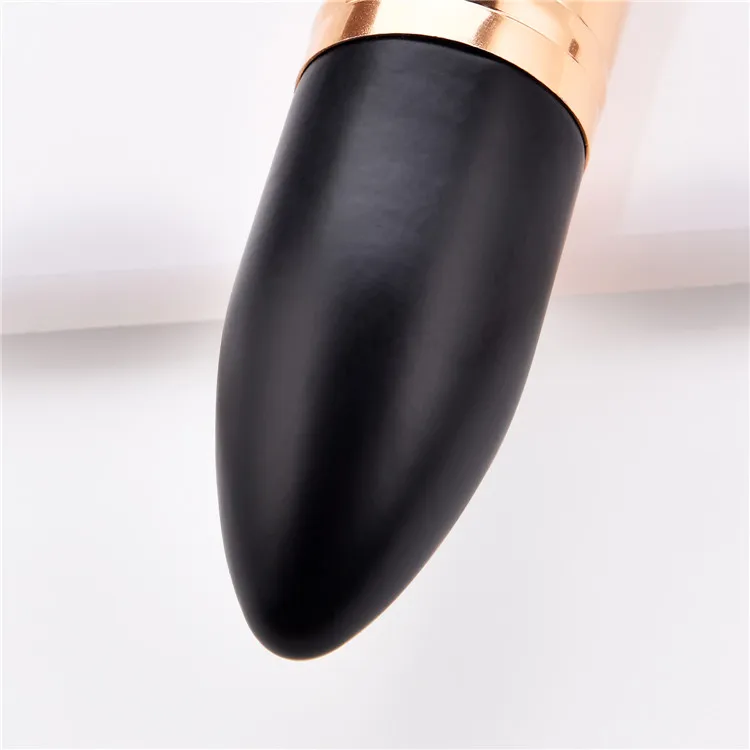OEM Logo Wooden Black Handle Synthetic Flat Kabuki Make Up Foundation Brush Single Makeup Brush Private Label