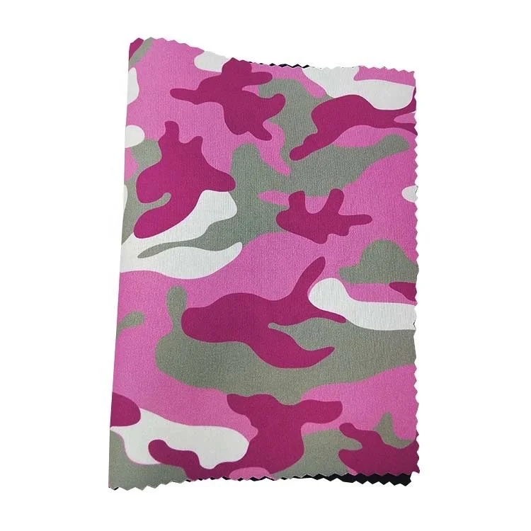 Factory SBR SCR CR Wetsuit Material Laminated Camouflage Printed Neoprene Waterproof Camo Neoprene Fabric