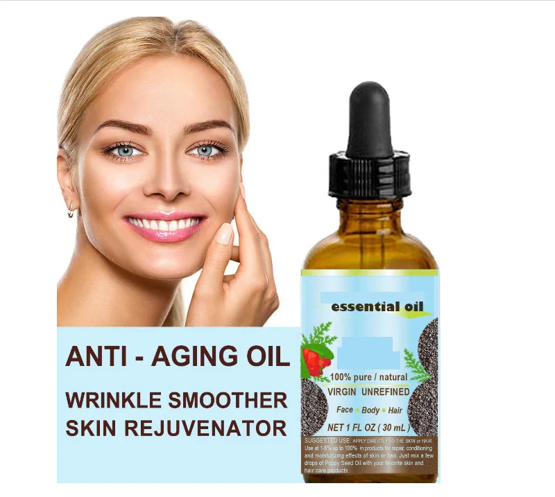 Wholesale Organic Skin Care Anti-Aging Moisturizing Essence Good Absorption And High Quality Poppy Seed Oil