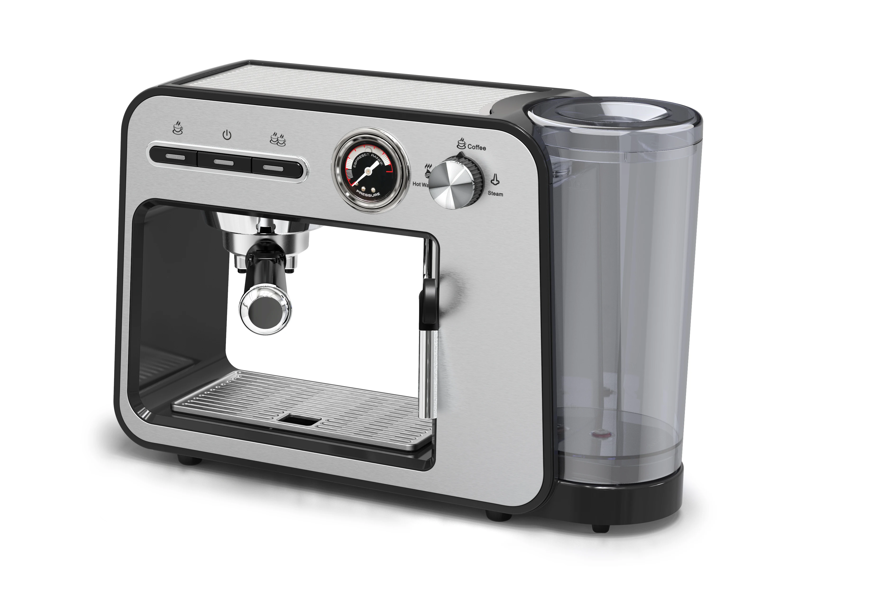 Professional Household Automatic Portable Stainless Steel Italian Electric Multi Function Espresso Coffee Maker