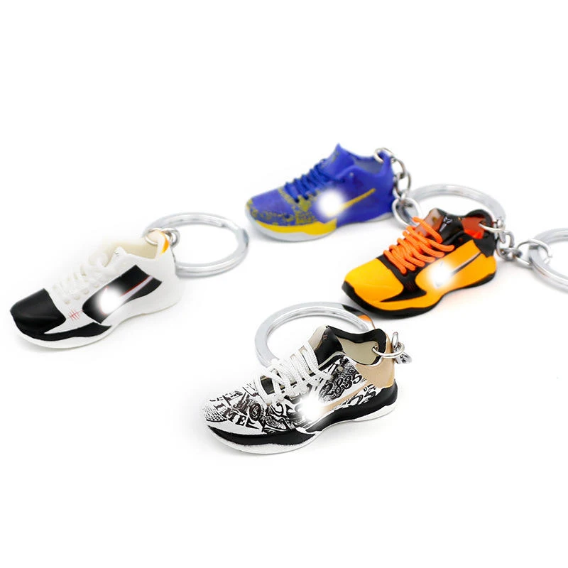 Wholesale basketball 3D Mini Sneakers AJ shoes  Keychain Model cute keychains with box