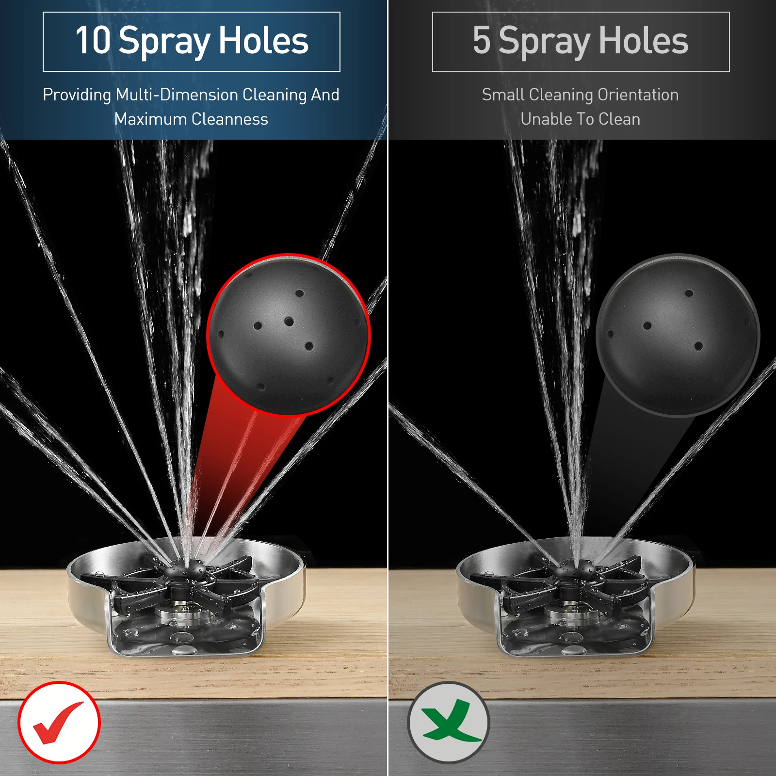 Automatic glass cup rinser kitchen sink baby bottle washer machine bar accessories