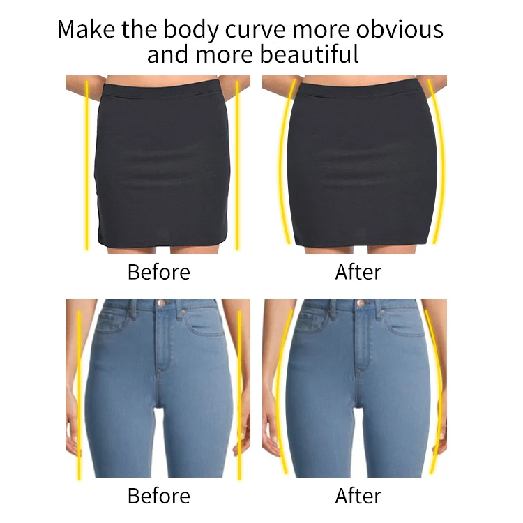 Seamless Push up Bum Hip Buttock Padded Underwear Shapewear Bigger Butt Silicone Panty Standard Adults Soft 2 Piece Shapers M-L