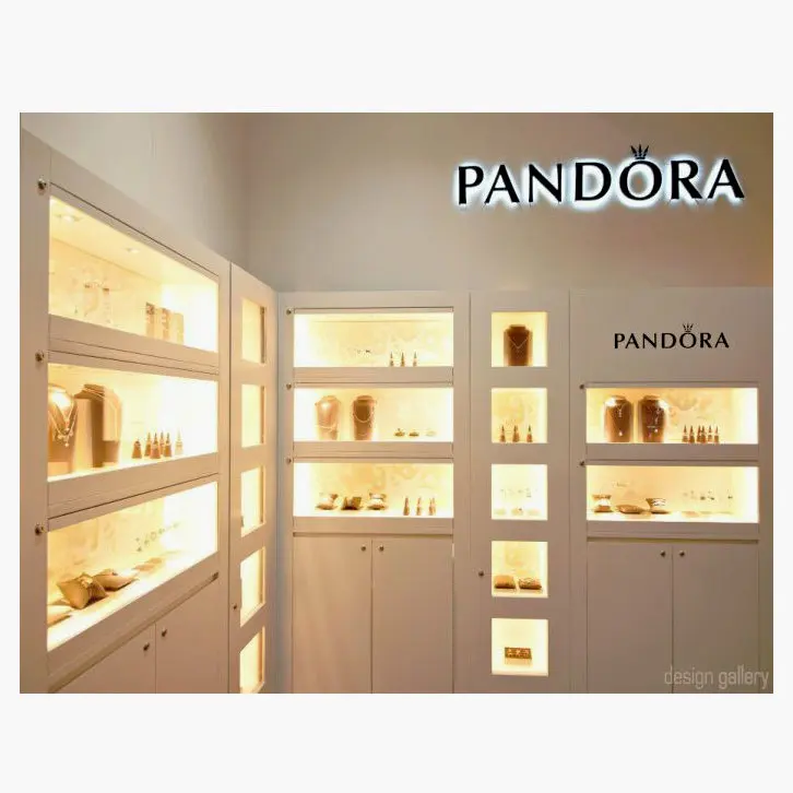 Bespoke Top sale Pandora jewellery shop design decoration for jewelry store showcase