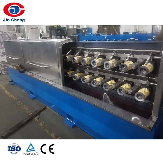 JIACHENG Good Quality JCJX-DT24/100 Multi Wire Cable Drawing Making Machine with Annealing Equipment