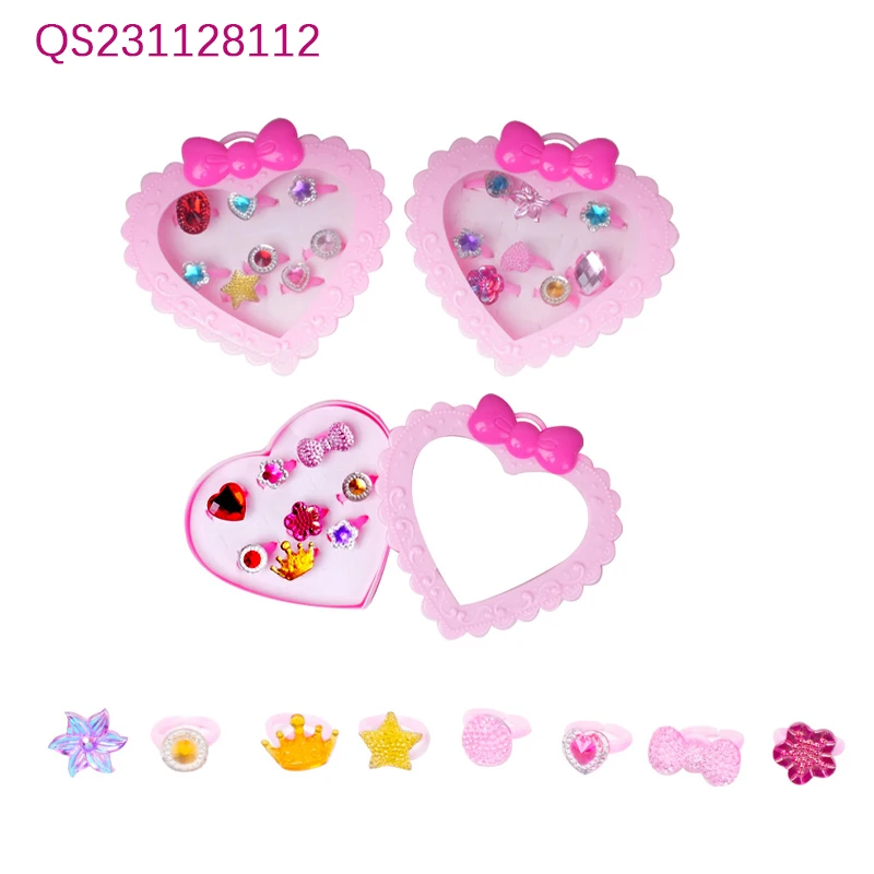 QS Cheap Price Kids Girl Make Up Beauty Fashion Toys Multi Style Pretend Play Game Princess Jewelry Set Toys For Children Gift