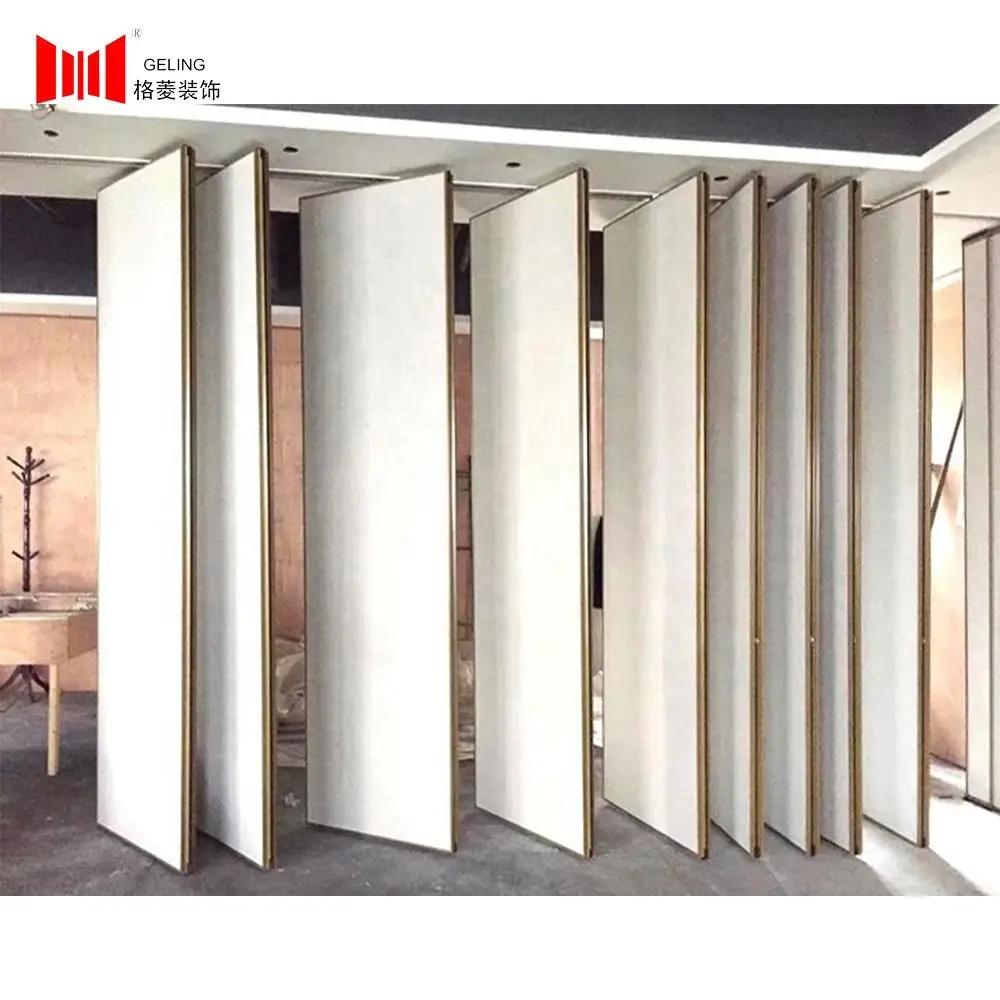 Acoustically movable sliding partition wall for mobile partition conference hall portable wall hotel room partition