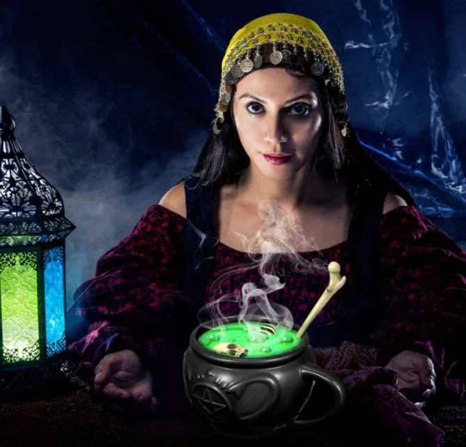 Black Witches Brew Cauldron Mug for Halloween Giftwares