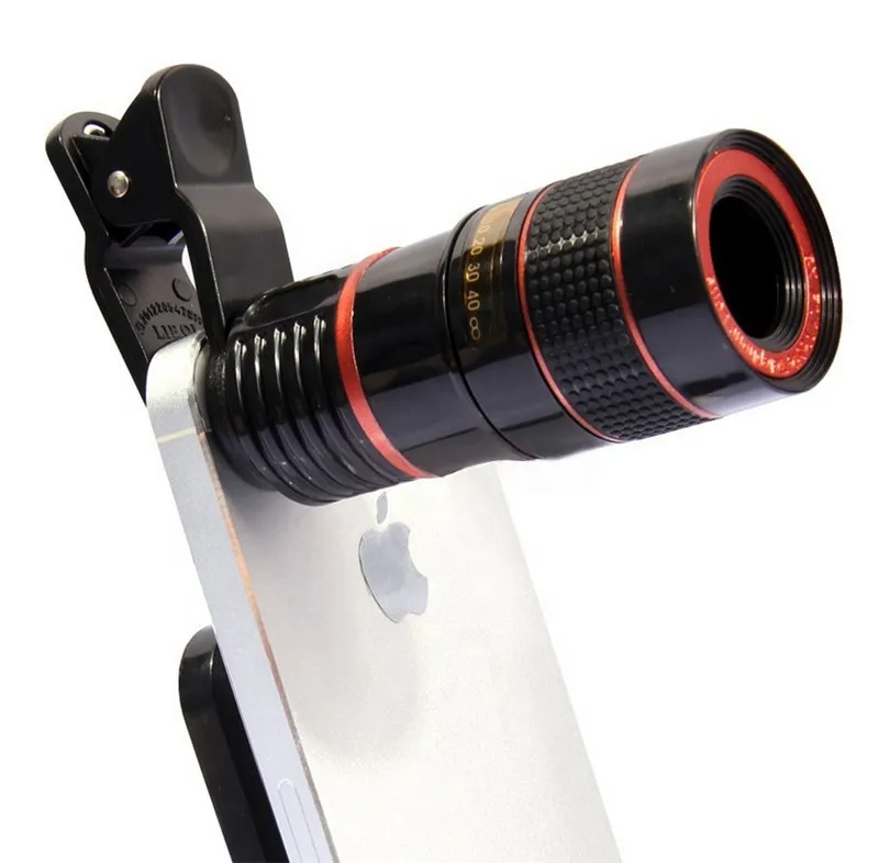 
2020 New Smart Phones Telephoto Lens Zoom Phone Lens 8X Zoom Lens for Mobile Phone iPhone Huawei Android Smartphones 
