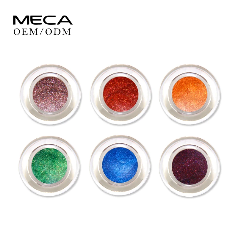 Oem индивидуальная торговая марка водостойкие высокие пигментные блестящие одиночные тени для век