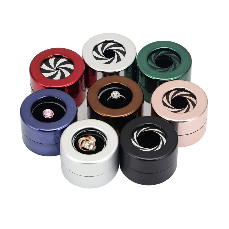 2024 Hot Selling Network Red Rotary Lifting Ring Box Creative Storage Box Rotary Jewelry Box