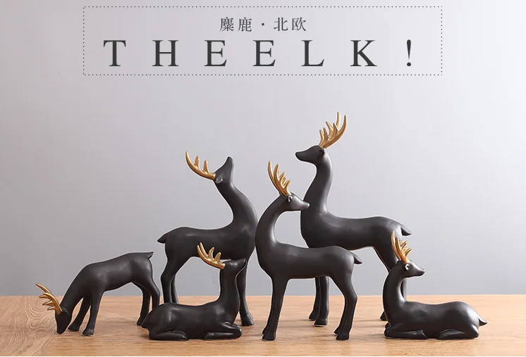 wholesale black and white simple nordic style ceramic decorative for home decor