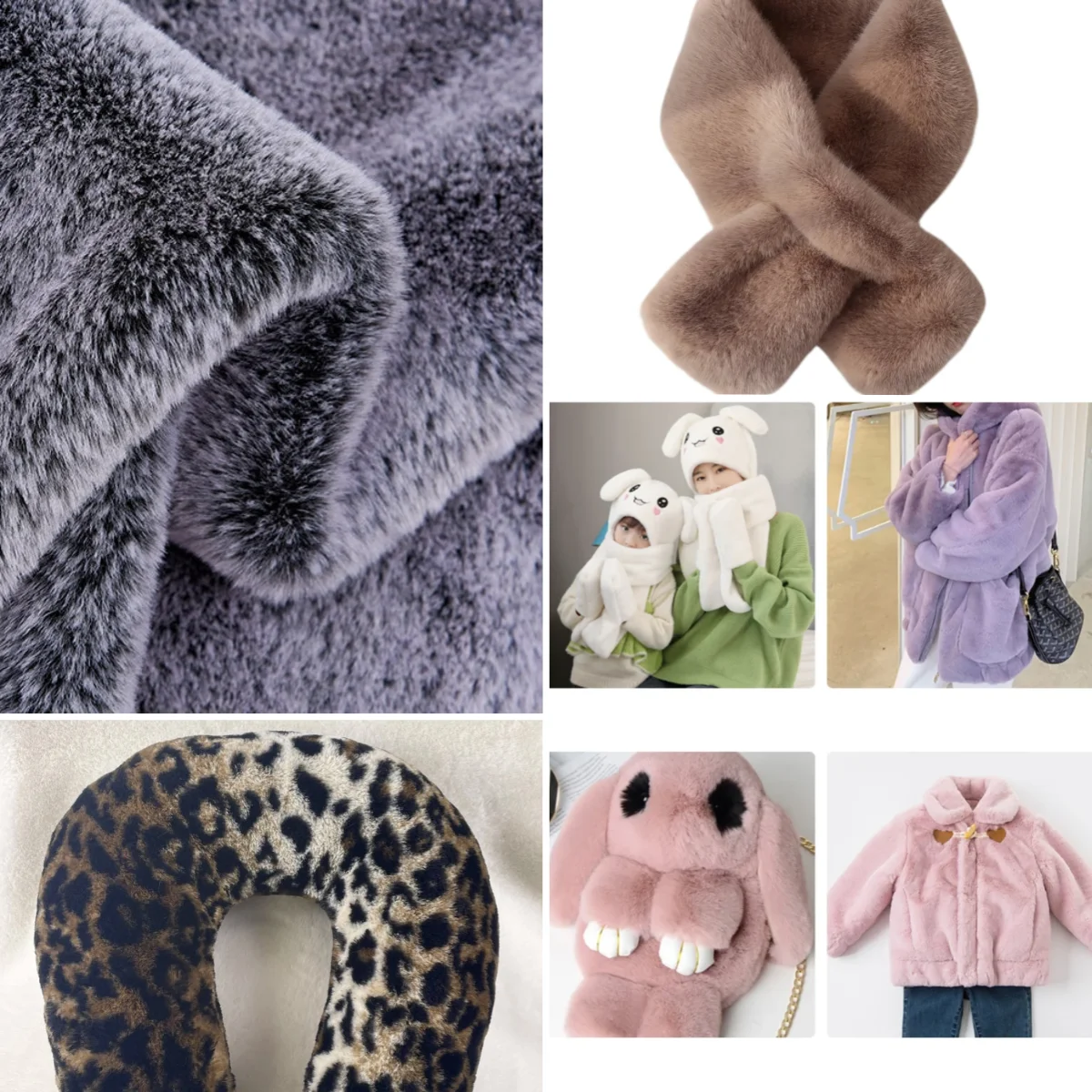 Wholesale Soft Luxury Faux rabbit fur Fabric Encrypted And Thickened Imitation Rabbit Fur Fluffy Comfortable Faux fur Fabric