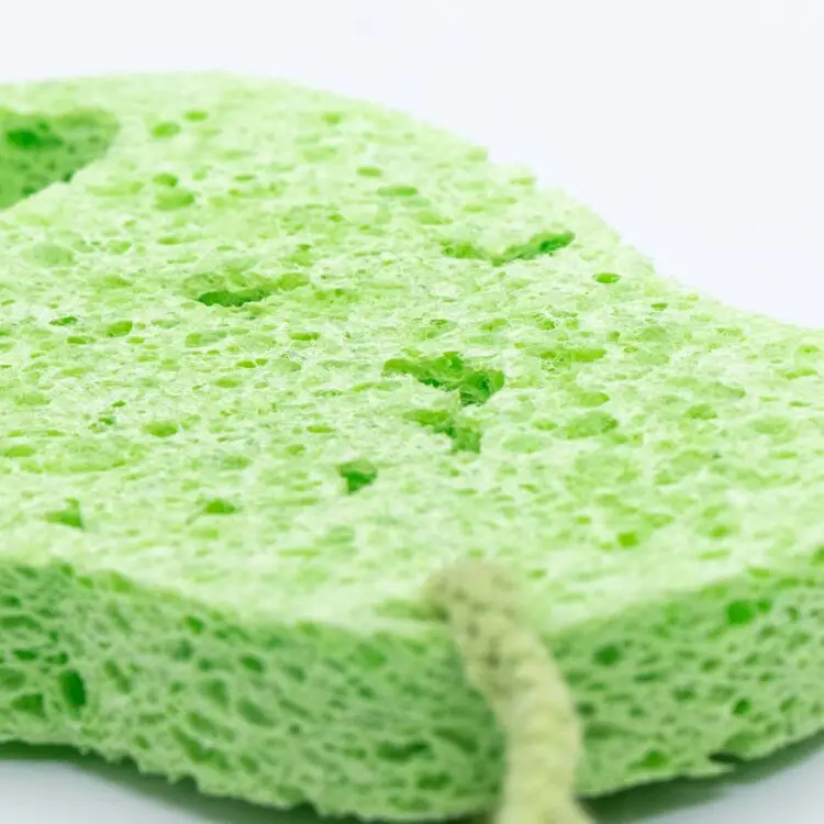 Natural green cellulose sponge baby bath sponge