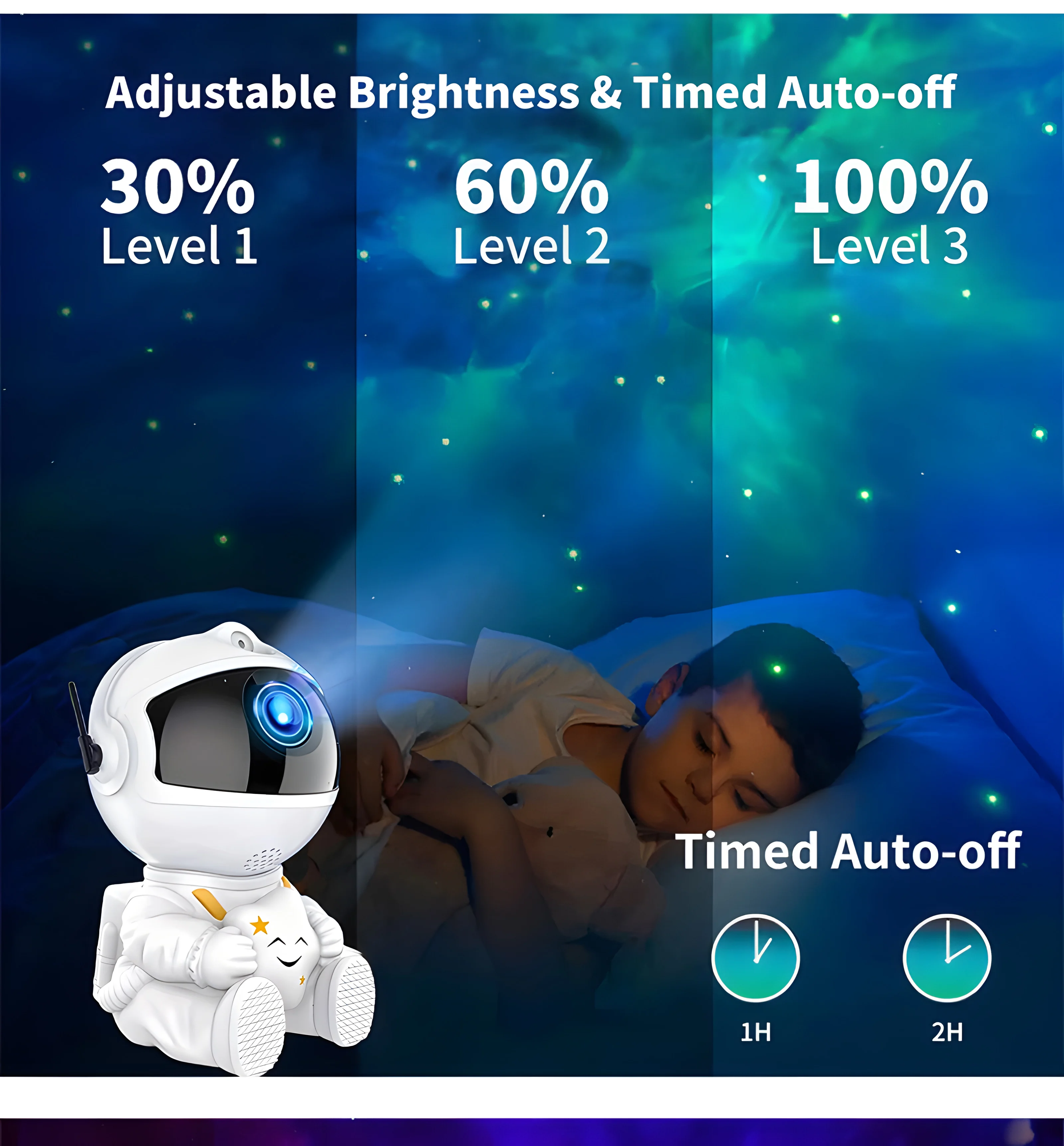 Astronaut Projector Lamp Spaceman Star Projector light constellations lamp Light battery operated baby Night light