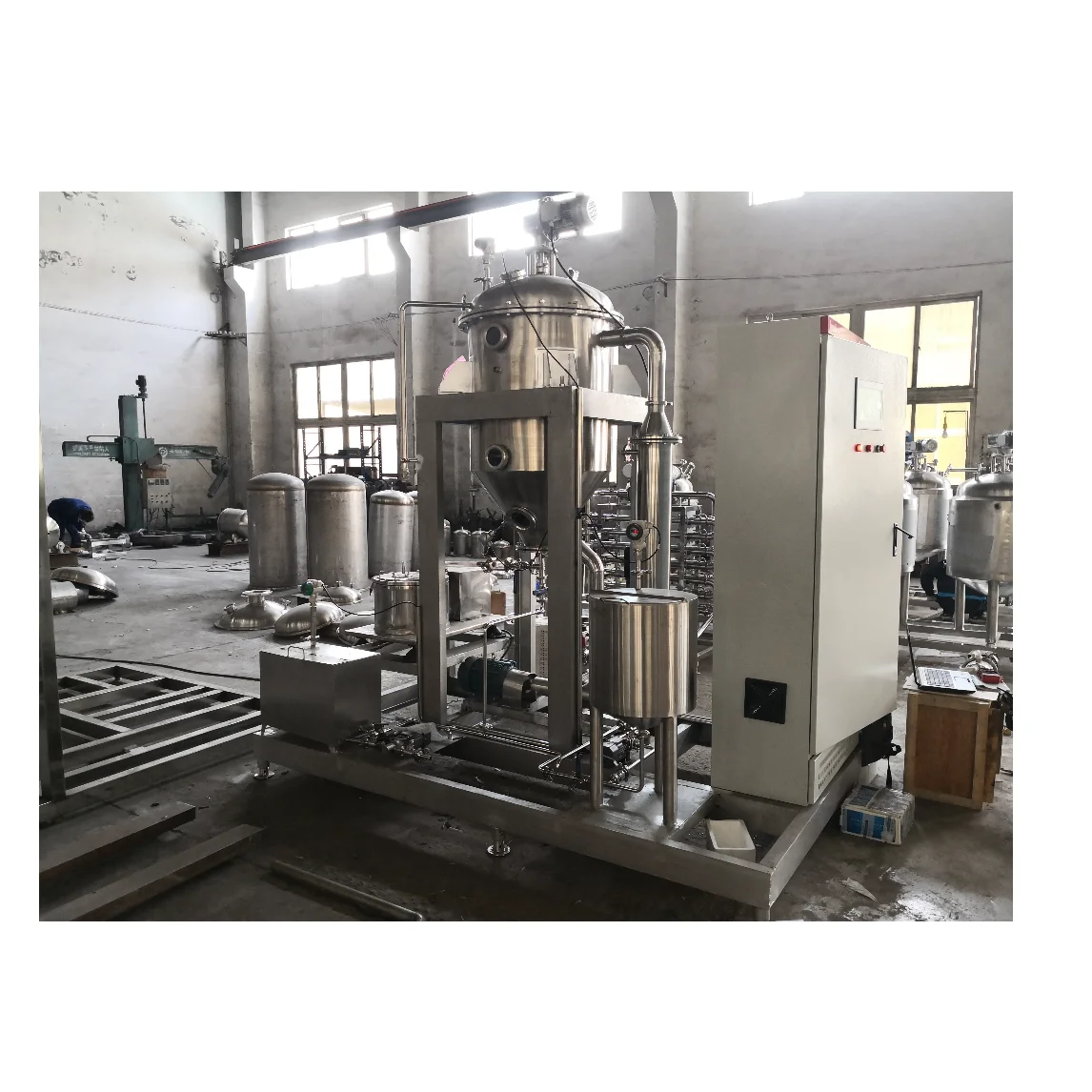 Large Output Salt Production Equipment MVR System Forced Circulation Evaporator