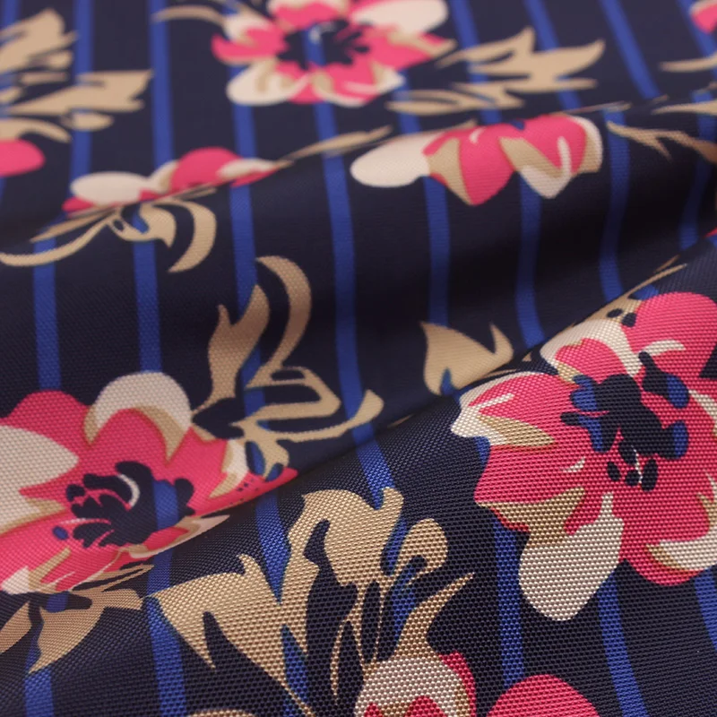 High Quality 300D FDY Oxford Big Flower Print Fabric For Apron