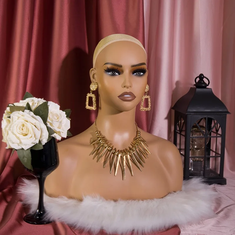 High Quality Mannequin Wig Head Hat Display Abstract Female Head Mannequin Doll Scarf Wig Display Model