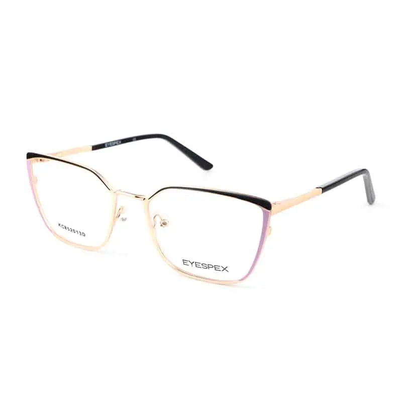 2022 Trend In Stock High Quality Customize Logo Cat Eyes Stainless Steel  Computer or Reading Optical Frame Glasses