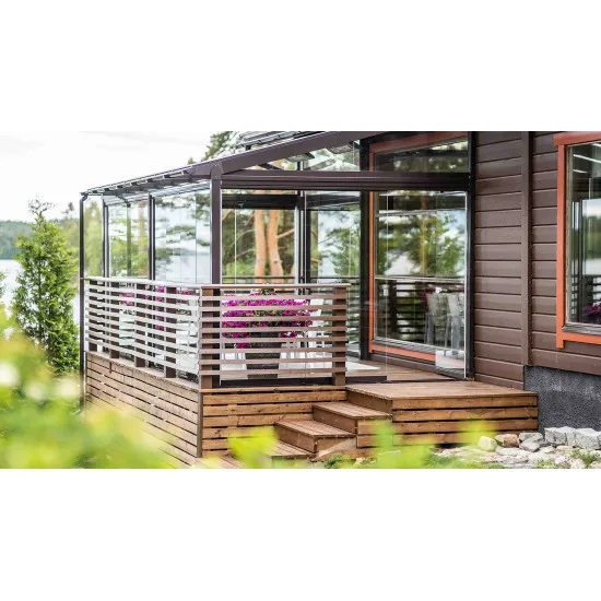 Alu Frame Glass Roof Commercial Aluminium Prefabricated Sunroom