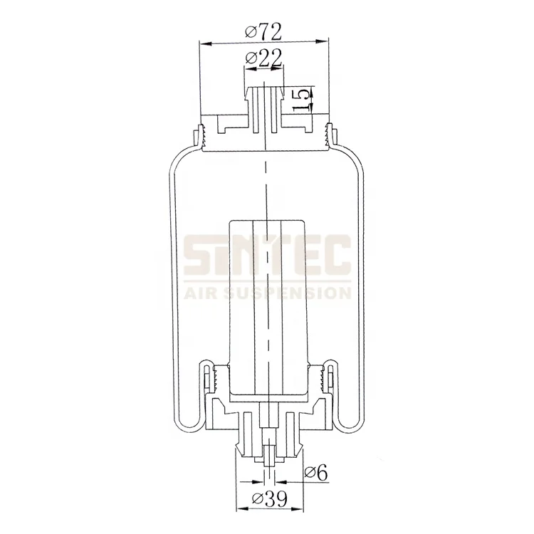 1S7207 Firestone W02-358-7207 Cabin Seat Suspension Air Bellow Shock Ride Lift Bag Spring For FREIGHTLINER 18-40977-000