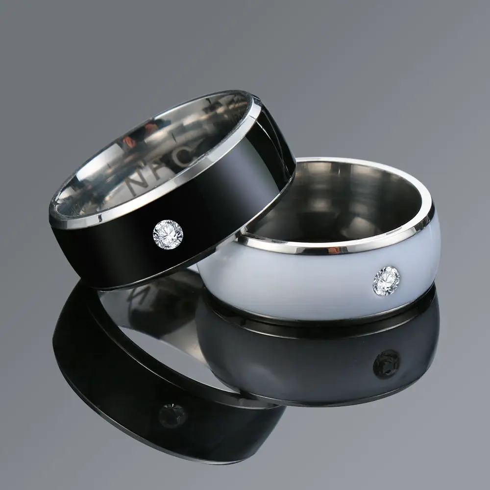 Newest smart ring nfc gold waterproof nfc smart ring for Android with functional couple stainless steel jewelry