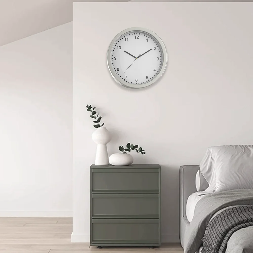 Hidden Working Wall Clock Three Compartment Shelf Diversion Safe Secret Stash Valuables Security Container Organizer