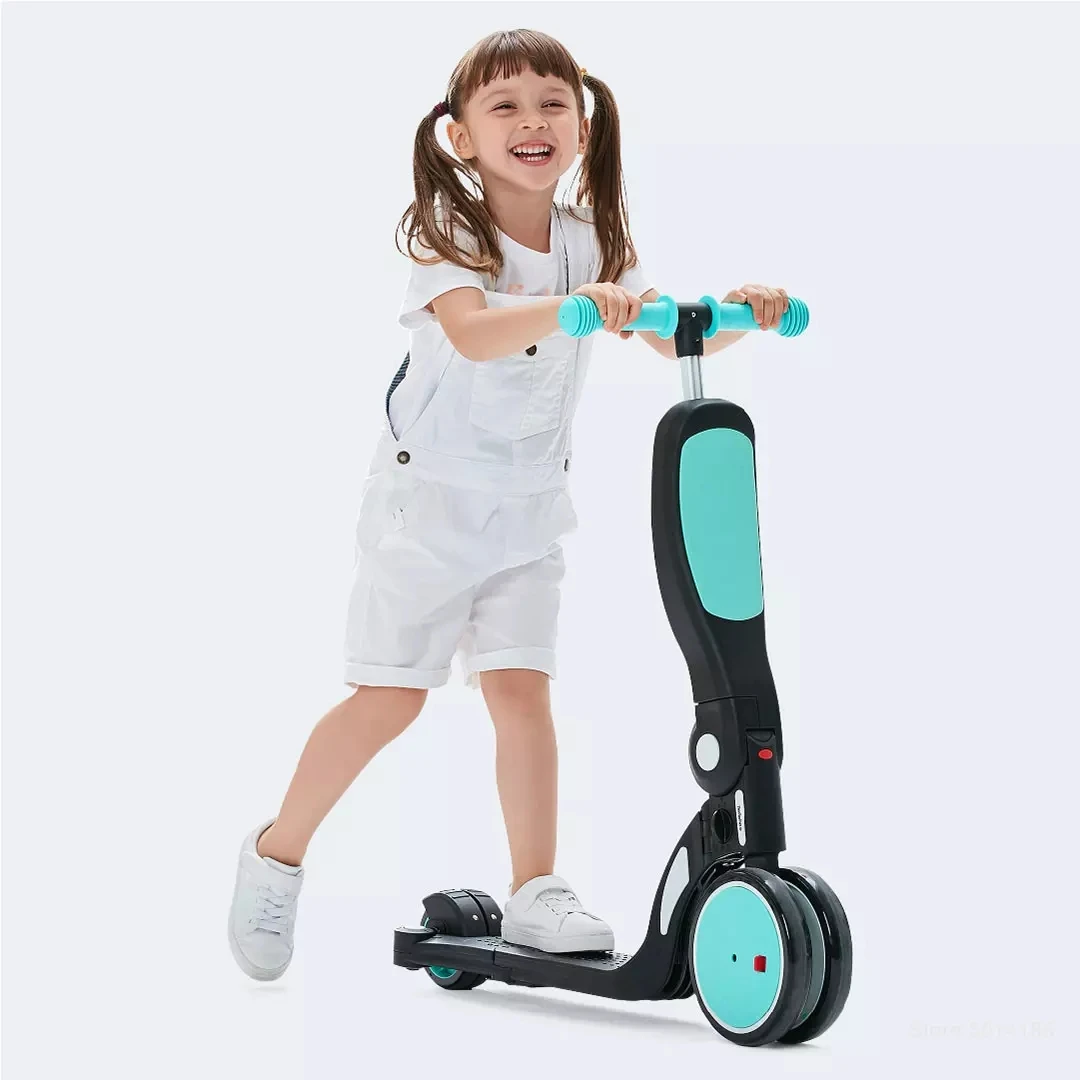 Original XIAOMI BEBEHOO Kids Scooter Outdoor Bicycle Kids Toys 2-6 Years Baby Tricycle 5 In 1 Sa fety Bike Balance Bike