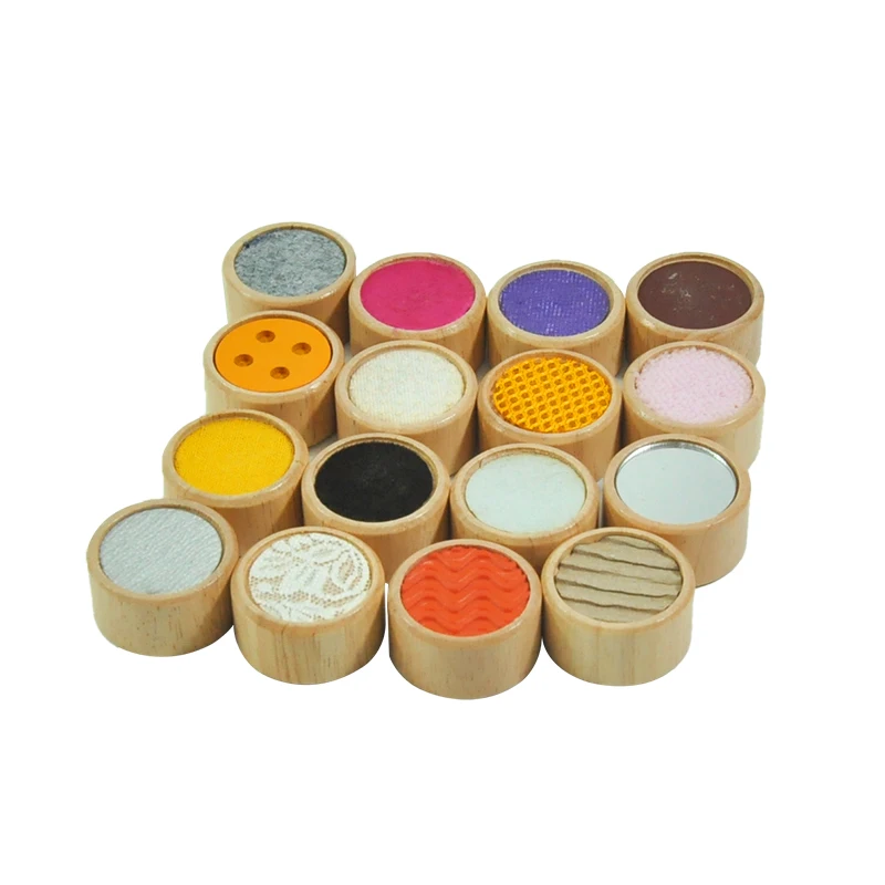 Montessori Educational Toys Matching Fabric Learning Game Tactile Sensation Colorful Sensory Circular Block Toy For Kids Baby