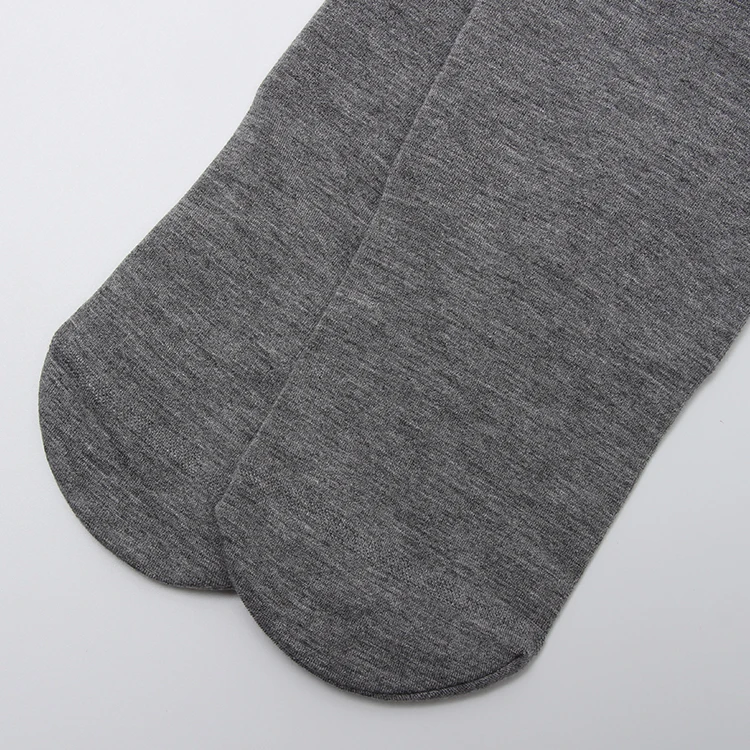 Wholesale Oem Custom Black White Gray School Tights For Small Girls Warm Brushed High Quality Kids High Rise Tights