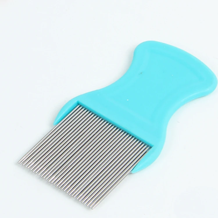 Professional Stainless Steel Super Density Pet Nit Removal Comb Anti Lice Hair Nit Comb Head Lice Comb