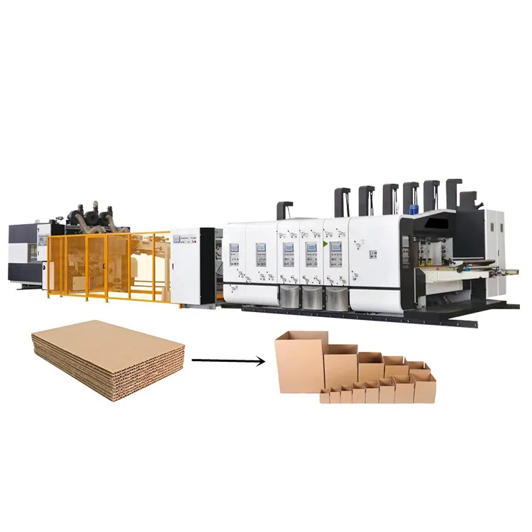 Automatic Corrugated Carton Box Printing Slotting Die Cutting Machine Package Manufacture