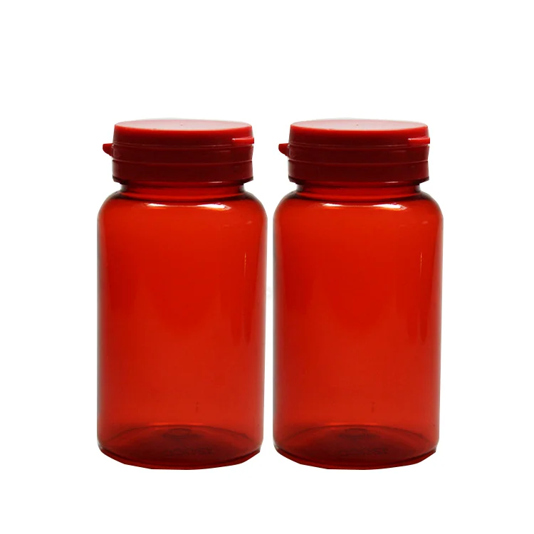 
225CC Red Pet Medicine Container Plastic Pharmaceutical Pill Bottle Tablet Capsule Bottle 