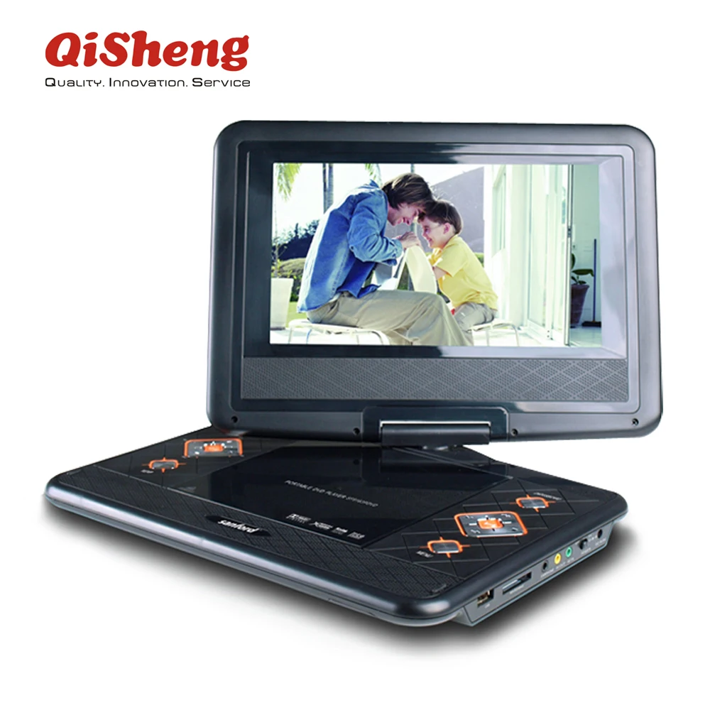 Портативный DVD со светодиодным экраном и ТВ-тюнером/кардридером/usb/игровым Pdvd Mp3 видео домашний Dvd-плеер