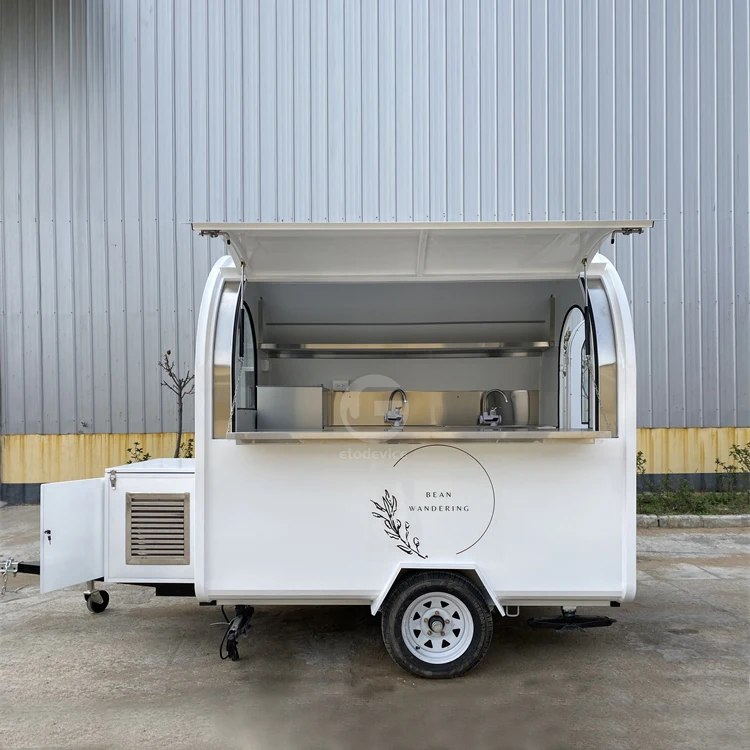 Popular Street Outdoor Street Food Kiosk Cart For Outdoor Business