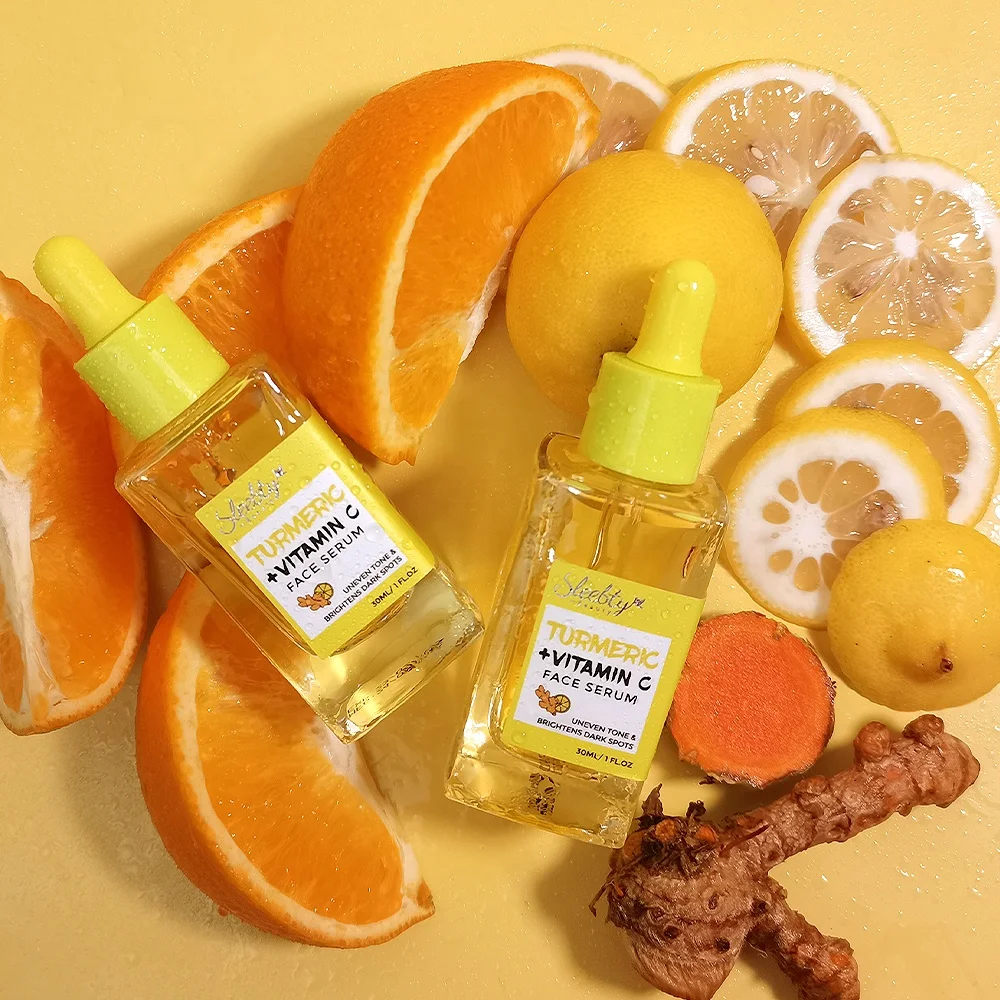 New Arrivals Organic Ginger Turmeric Brightening Dark Spots Remove Skin Care Anti Acne Turmeric Vitamin C Face Serum