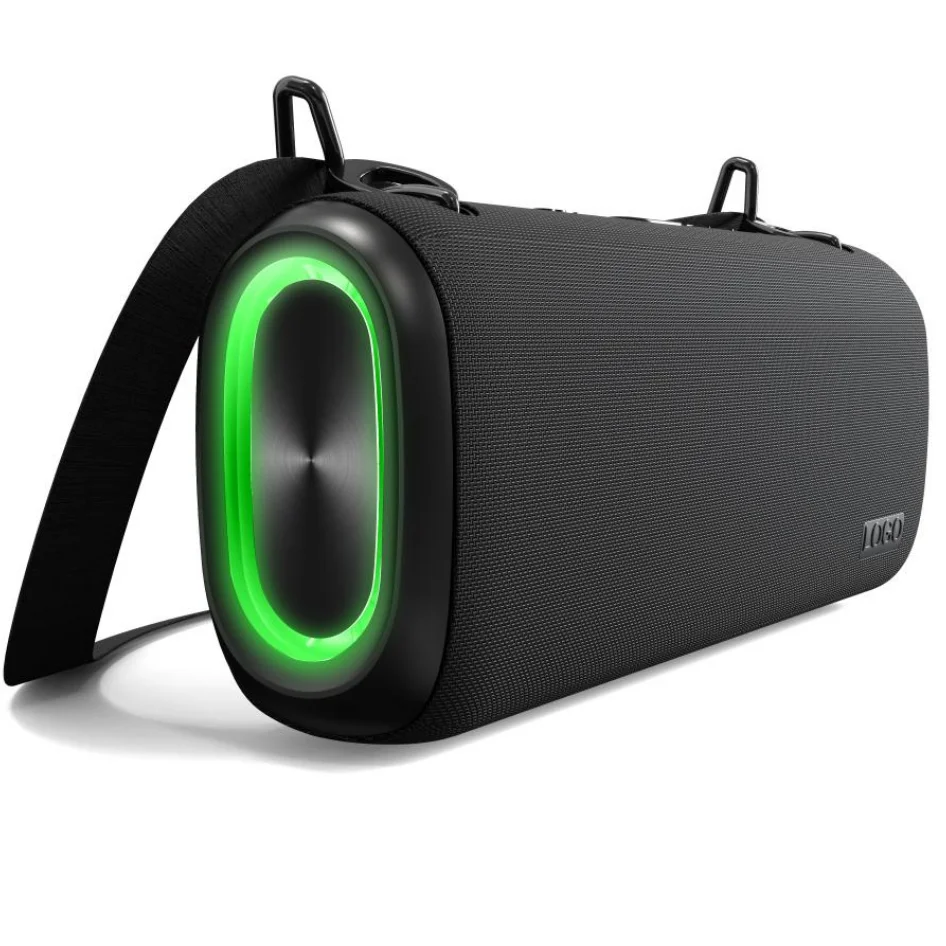 2021 Newest 100W IPX5 Fashion Waterproof shower Hifi Subwoofer Speaker music Dj Super Bass Blue tooth Portable RGB LED Speaker