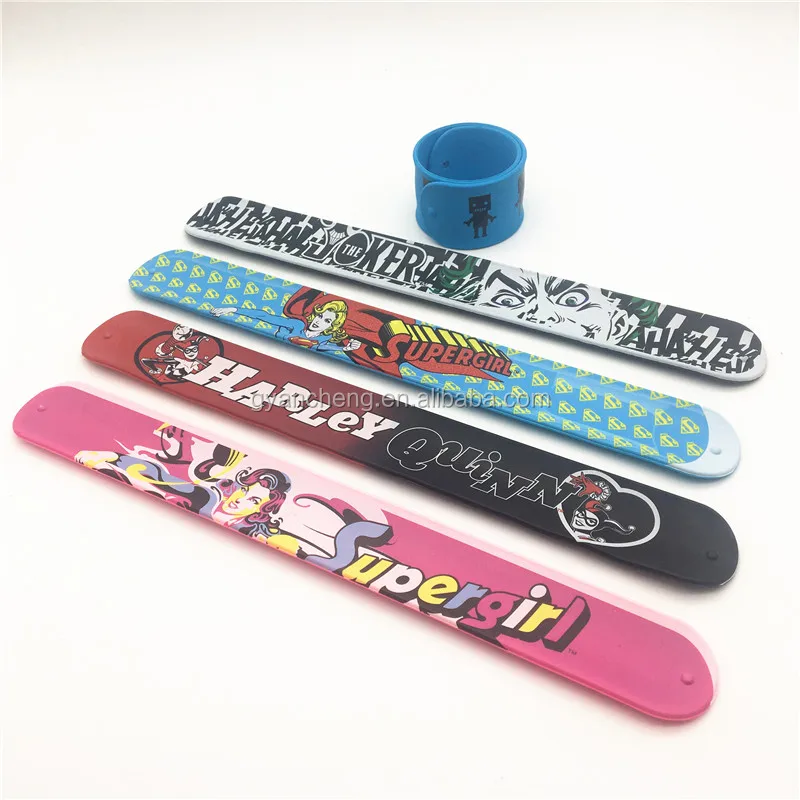 Factory personalized silicone slap bracelets / slap band / slap wrist band