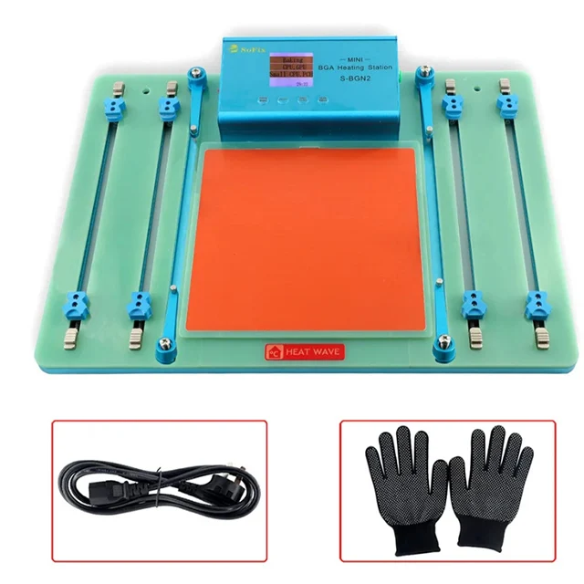 SoFix S-BGN2 Mini BGA Heating Station for Laptop Macbook Pro Motherboard Heating Soldering T2 Chip Glue Removal Fix Repair Tool