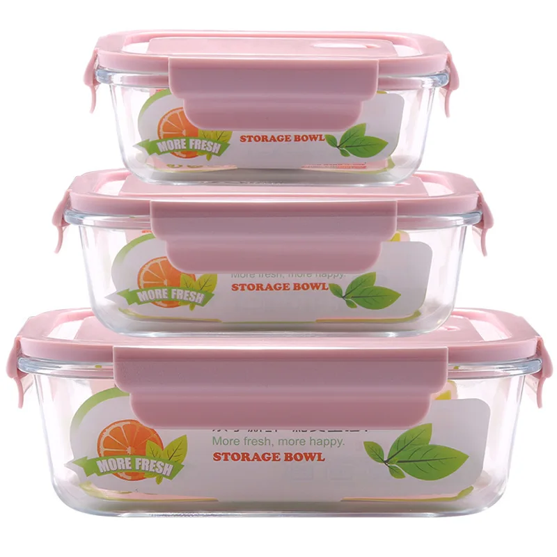 heat-resistant glass preservation bowl,Microwave compartments lunch box food storage container