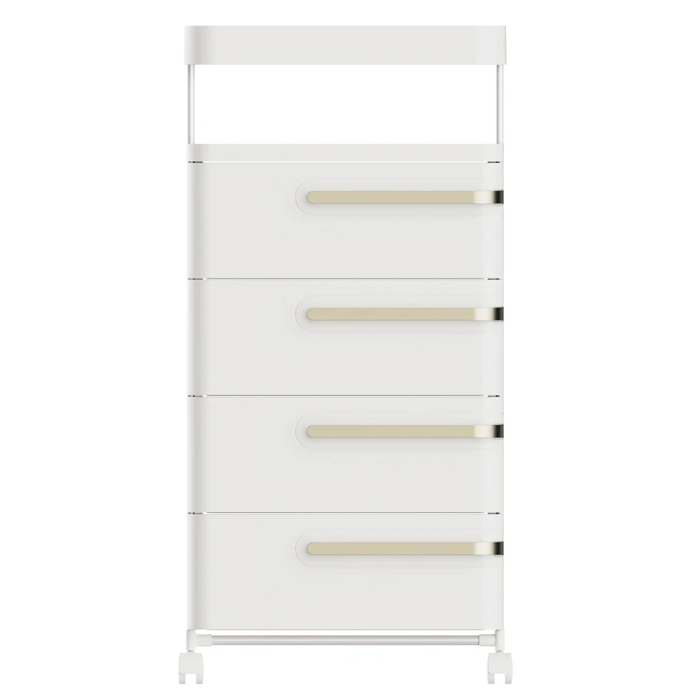 Living Room Sofa Cabinet Night Table Office File Cabinet Multi-layer Plastic Drawer Storage Cabinet With Wheels
