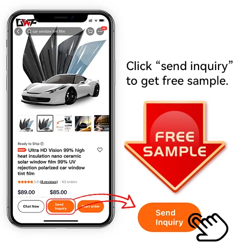 Factory Custom Nano Ceramic Auto Insulfilm 99% High Heat Insulation Car Window Tint 100% UV Protection Car Glass Film