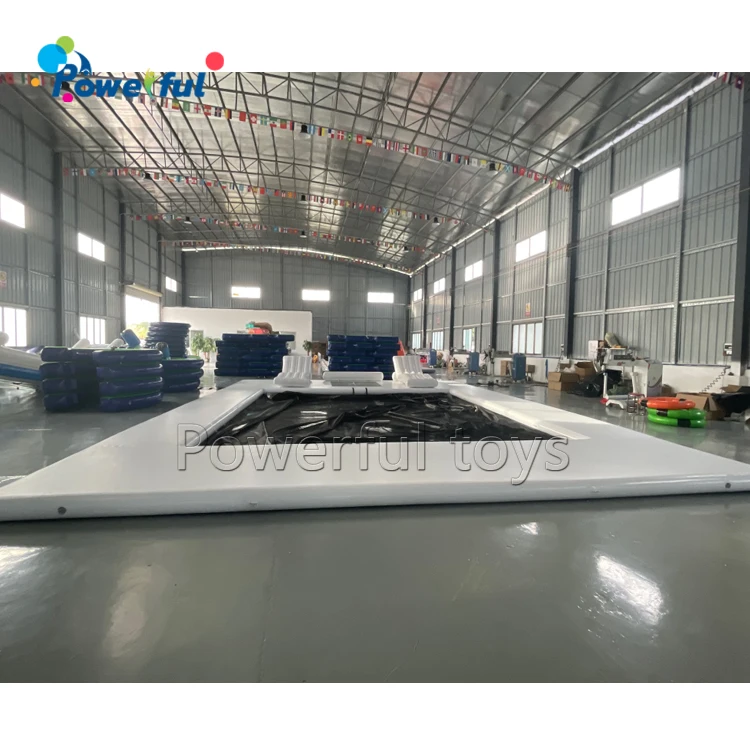 Water Park Inflatable Floating Sea Pool Dock Jet Ski Platform Inflatable Yacht Swimming Ocean Pool