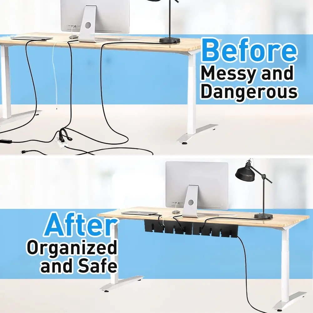 under desk cable management tray metal raceway wires cable tidy organizer office home cable tray