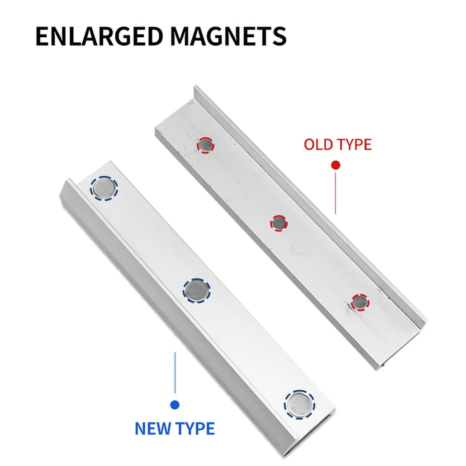 2pcs V-clips Aluminum Alloy Profile 4/5/6/8 Inch Milling Steel Vise Hard Jaws Fixture V-Jaws With Strong Magnets